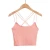 Import USA Women Sexy Crop Top Bustier Tube Tank Top Slim Fit Camisole Tops Vest Blouse from China