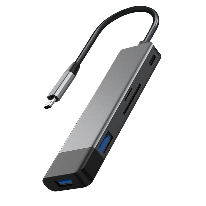 USB HUB C HUB To Multi USB 3.0 Adapter For MacBook Pro USB-C Type C 3.1 Splitter 5 Ports Card Reader