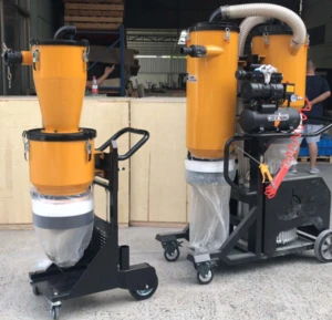 V7Industrial Double cyclone vacuum cleaner with bag working dustless