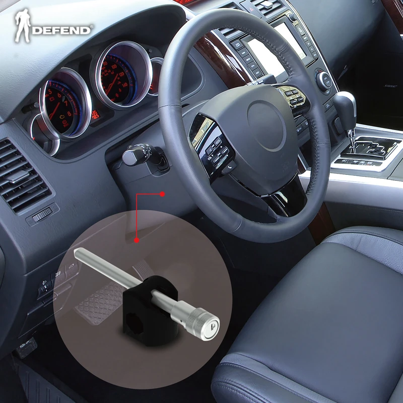 vehicle automobile wheel steering lock
