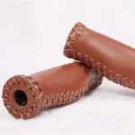 vintage bike leather handle bike handlebar grips
