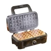 Waffle Maker with Non-Stick  Removable Plates, Drip Tray, Stainless Steel,detachable 3 in 1 sets,For Any Breakfast, Lunch