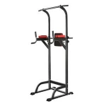 Wellshow Sport Adjustable Height Pull Up Bar Tower Power Station Dip Station Portable Workout Power Tower Home Gym Equipment