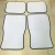 Import White Blank Car Mats for Dye Sublimation Use from China