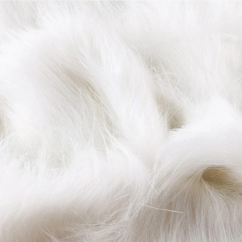 white Faux Fur 2020 Hot Sale Wholesale  stock Place  fur 4cm 2.5cm 8cm 10cm