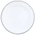 Import wholesale 20cm 24cm 30 cm custom 0.5mm thickness metal carbon steel enamel dinner dishes plates with rolled rim from China