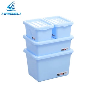 Wholesale 66L Plastic material storage boxes household storage bin for home organizer
