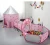 Import wholesale castle children small foldable house material child indoor outdoor play teepee kids tent from China