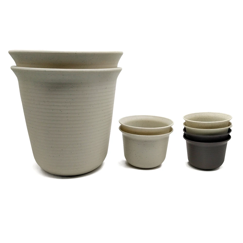 Wholesale cheap outdoor big round plastic flower pots