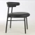 Import wholesale classic black PU leather restaurant chair coffee arm chair on sale from China