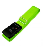 Wholesale Custom Fashion Personalized tsa luggage strap belt with metal buckle