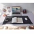 Import Wholesale Custom Felt Leather office desk Mouse mat Pad anti-slip desk mat Felt  Desktop mats from China