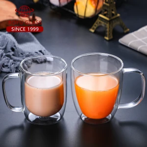 wholesale custom glass coffee mugs