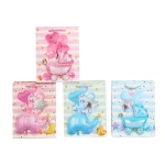 Wholesale custom paper bags childrens cartoon stickers gift shopping bags customizable logo shopping folding paper bags