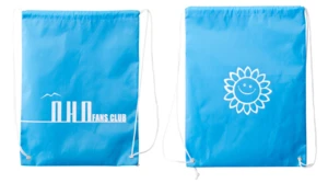 Wholesale customs printed Laundry drawstring shopping bag polyester material