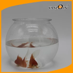 Wholesale Durable Clear Round Plastic Round Fish Aquarium, Plastic Fish Tank 4L