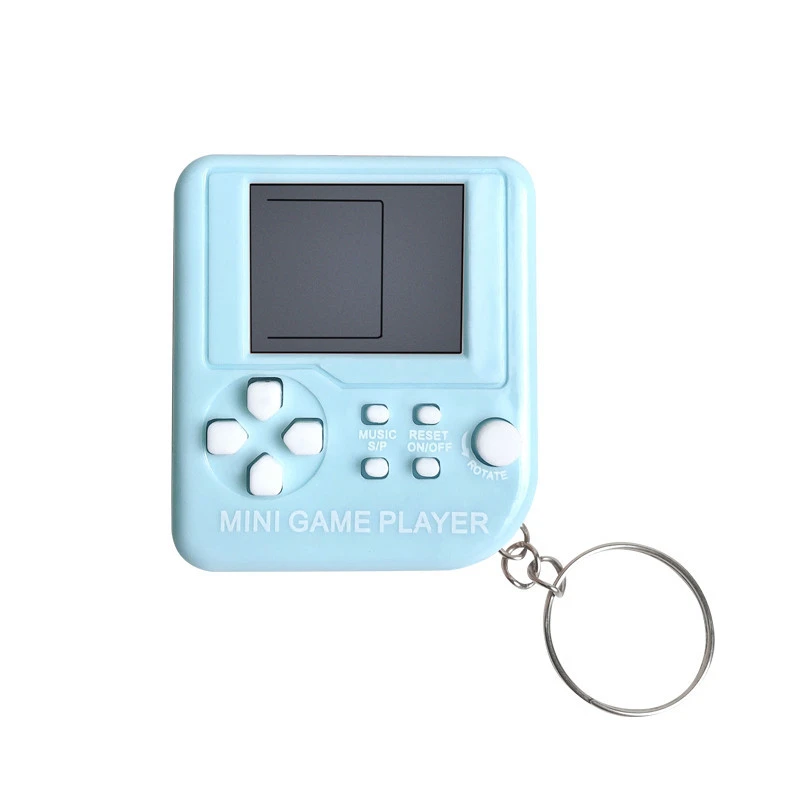 Wholesale Factory handheld game console toy Macaroon Color game player with keychain