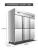 Import Wholesale Freezer 1600L 2 4 6 Door Commercial Refrigerator Freezing from China