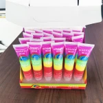 Wholesale high quality waterproof long lasting rainbows Romantic Bear matte plumping lip gloss