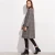 Import Wholesale Ladies Elegant Grey Plaid Long Wool Winter Coats from China