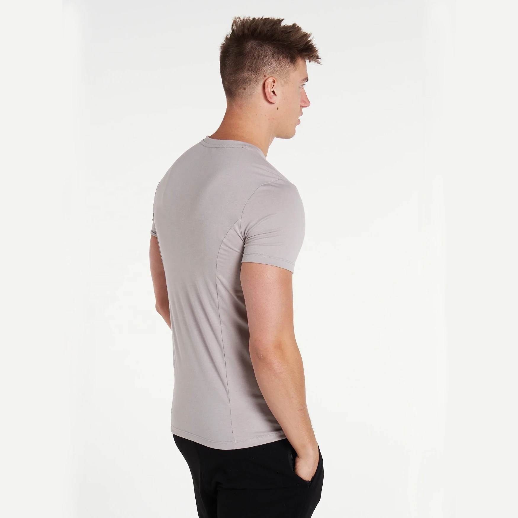 Wholesale Men Clothing Custom Design Apparel Man O-Neck T-Shirt Blank Organic Cotton T Shirt
