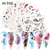 Wholesale Nail Sticker Butterfly INS Classic Watercolor Nail Decal Water Sticker
