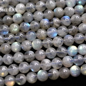 Wholesale natural mineral 6mm A+ Labradorite semi-precious gemstone stone loose beads for jewelry making