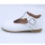 Import wholesale new style white genuine leather kids t bar shoes from China