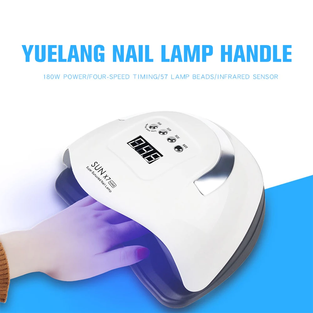 Wholesale UV LED Nail Lamp Smart Sensor Nail Dryer Lampe UV a Ongle Gel Polish Fast Drying Tools 57 Light Beads Nail Equipments