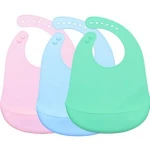 Wholesale Waterproof Detachable Food Feeding Toddler Silicone Baby Bib