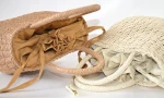 Wholesale Woman Leisure New Paper Weave Solid Colour Hand Basket Bag