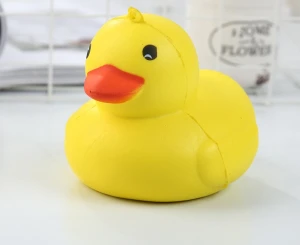 wholesale yellow duck slow rising scented squishies PU foam anti stress toys