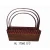 Import wicker shopping basket baby wicker moses basket from China