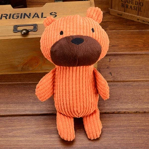 Wilston pet toy Durable plush dog pet toys with sound bear shaped