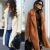 Import Winter warm Fuzzy fleece lapel open front long cardigan faux fur outwear pocket jackets coats for women from China