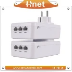 Wireless Networking Equipment Kit Powerline Ehernet Adapter with 3 Lan Ports