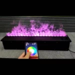 woguan 1000mm long high quality water vapor electric fireplace 3D atomizing fire place