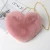 women Cellphone Purse Plush Heart Shaped Crossbody Bag with Chain for female