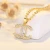 Import Women Lady 18k Gold Plated Silver Colors CC Pendant Chain Coco Channel Logo Choker Necklaces Jewelry from China