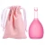 Import Womens Feminine Hygiene Menstrual Cup Silicone Vagina Copa Menstrual Collapsible Eco Menstrual Cup with Bag from China