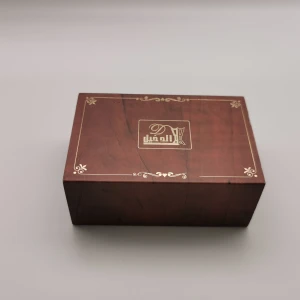 Wood material Gift box with sleeve for perfume oud packaging