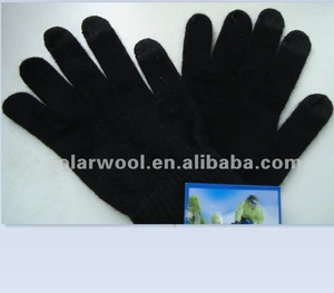Wool knitted glitten Thermal hockey gloves