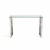 Import X tempered glass European metal leg wall console table from China
