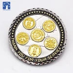 YAZS factory Custom gold silver military metal souvenir challenge coin