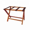 Yikai strong solid wood foldable luggage rack for hotels, custom size available