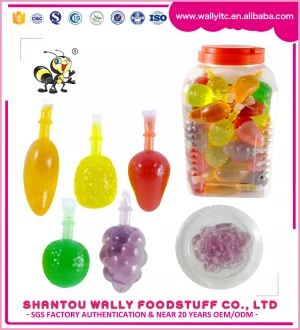 Yummy Candy Juice Fruit Shape China Colorful Suck Fruity Jelly