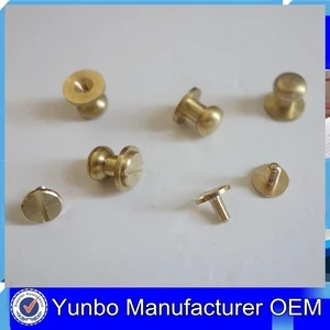 Yunbo Manufacturer Custom Brass leather craft studs and rivets for bags