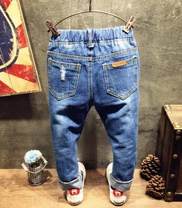 Z89006A wholesale child clothes denim jean pants children&#039;s jeans wear kids boys jeans