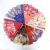 Import ZHIBIN  Cloth hot stamping Flower Fan Plastic Spanish folding  Fan Custom Printed Gift Fan from China