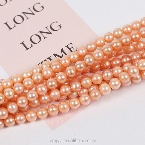 ZZDIY104 Freshwater Pearl 5.0-6.0Mm Round C Semi-Finished Necklace Edison Pearl Strand